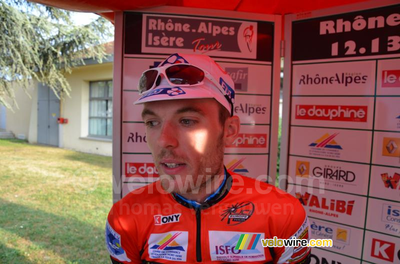 Cédric Pineau (FDJ), red jersey