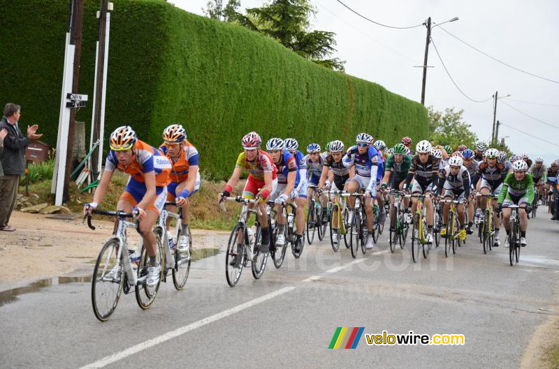 The peloton on the Côte de Talencieux