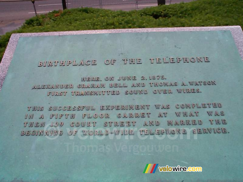 [Boston] - The birthplace of the telephone